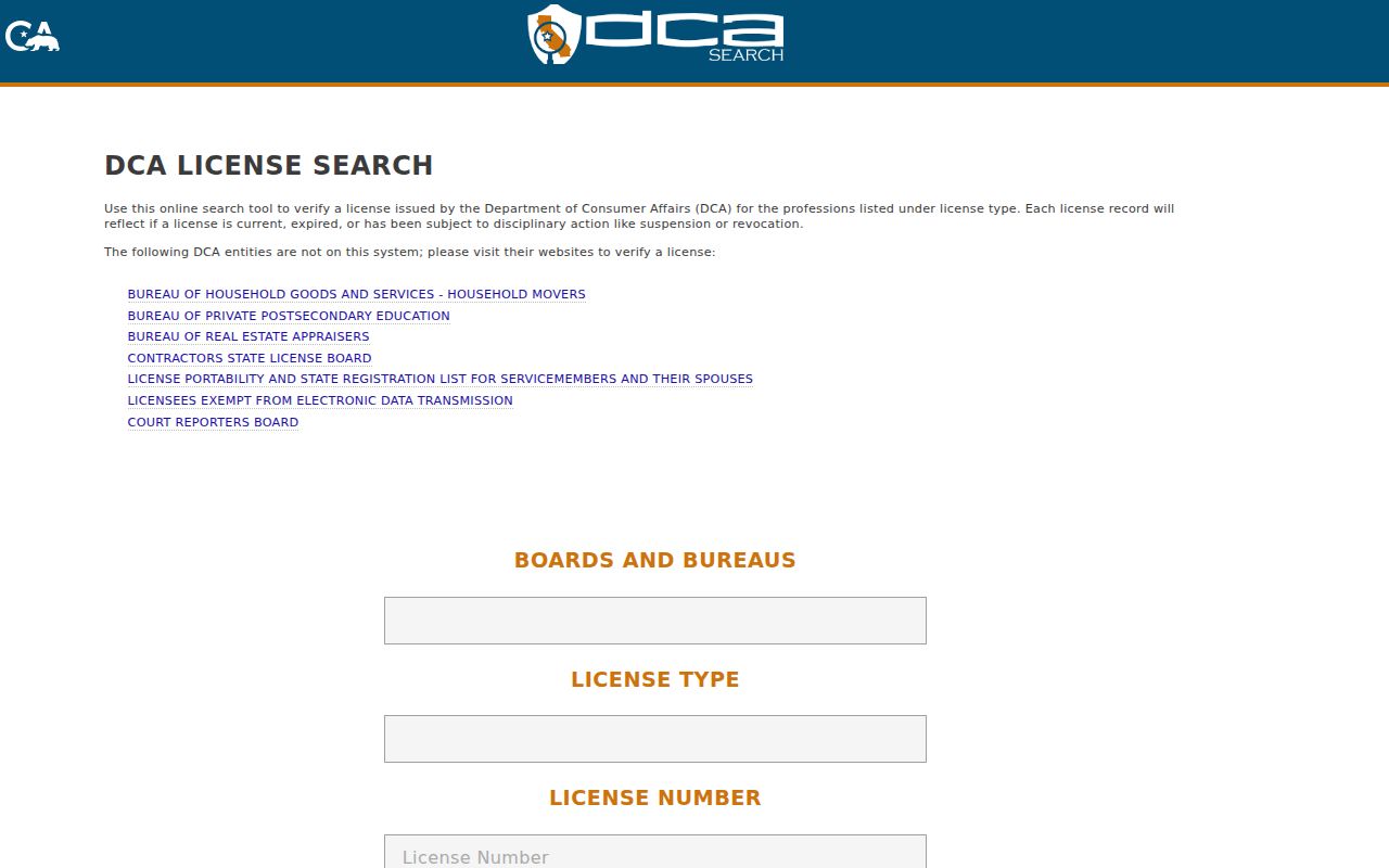 San Luis Obispo residents directory California professional license search